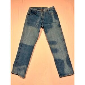 Lucky Star Original Jeans Mens 34x32 Straight‎ Leg Blue Faded Vintage Denim